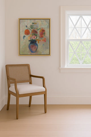 LARGE VASE WITH FLOWERS - Museum Quality Art