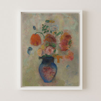 LARGE VASE WITH FLOWERS - Museum Quality Art