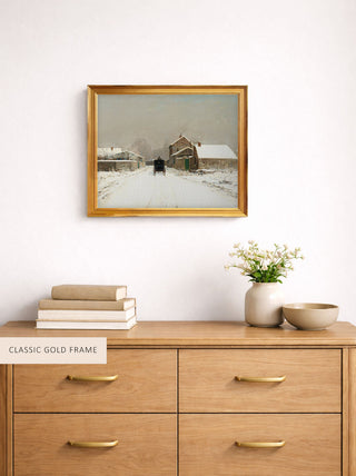 L'Avenue De Neuilly on a Winter Day