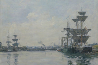 LE HAVRE, SHIPS IN A BASIN