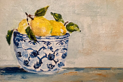 LEMONS IN CHINOISERIE