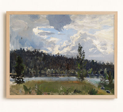 LIGHT BEHIND THE CLOUDS - Museum Quality Art