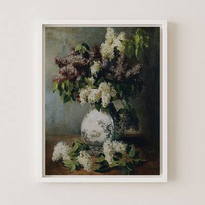 Lilac in a Delft Vase