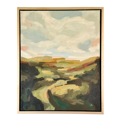LIVING LAND - 16X20 FRAMED ACRYLIC ON CANVAS