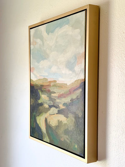 LIVING LAND - 16X20 FRAMED ACRYLIC ON CANVAS