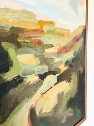 LIVING LAND - 16X20 FRAMED ACRYLIC ON CANVAS