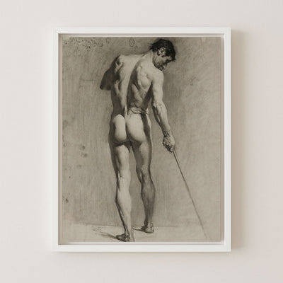 Male Nude with a Cane