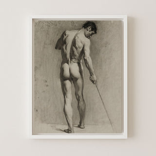 Male Nude With a Cane
