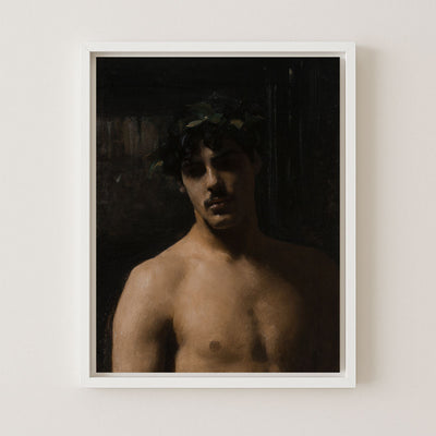 Man Wearing Laurels