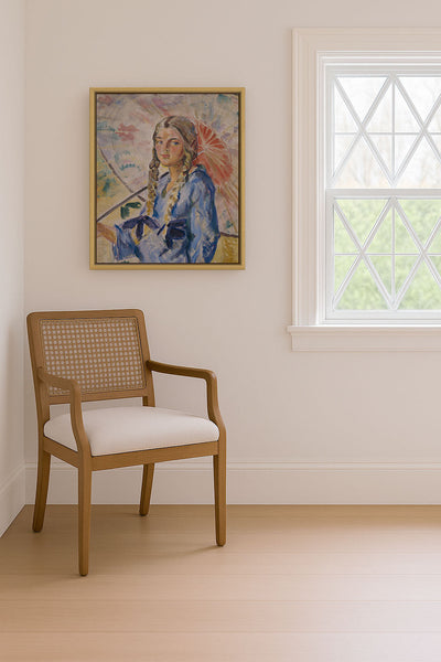 MILDRED WITH PARASOL - Museum Quality Art