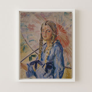 MILDRED WITH PARASOL - Museum Quality Art