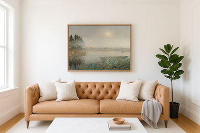 MIST ON THE RIVER - Museum Quality Art