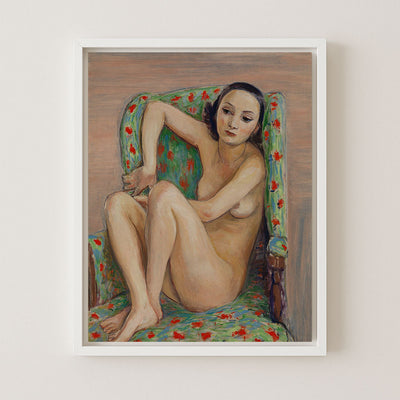 Model in a Green Chair