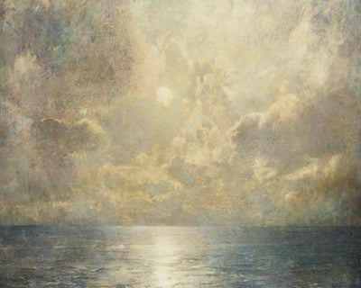 MOONLIT SEASCAPE - Museum Quality Art