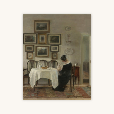 MOTHER AND CHILD AT THE TABLE — Primary Image