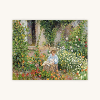 MOTHER AND CHILD IN THE FLOWERS — Primary Image
