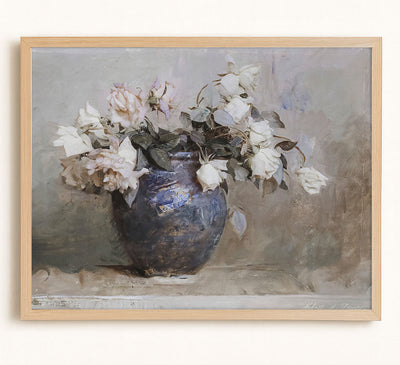 NEUTRAL FLORAL - Museum Quality Art