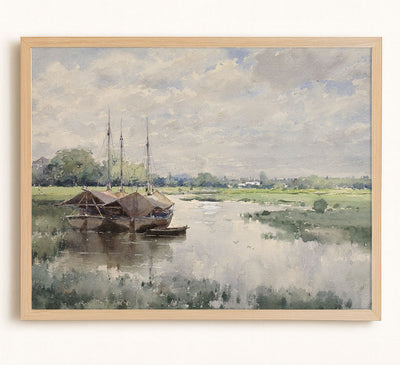 NEUTRAL MARSH - Museum Quality Art