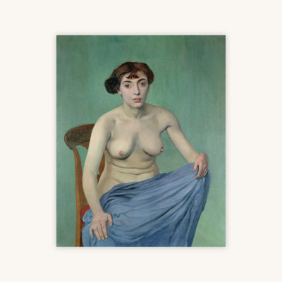 NUDE IN BLUE FABRIC — Primary Image