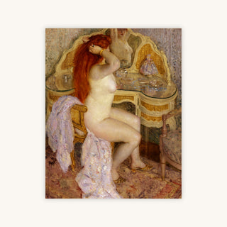 NUDE SEATED AT HER DRESSING TABLE — Primary Image