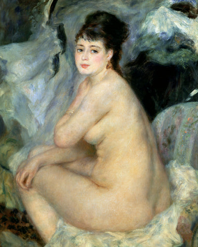 NUDE SEATED ON A SOFA - Museum Quality Art