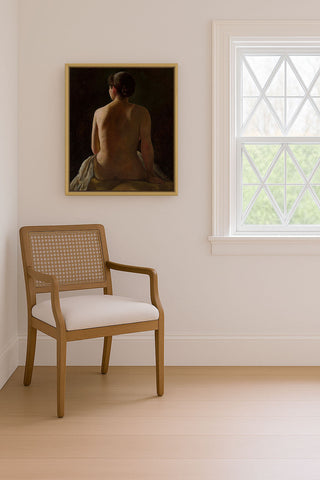 NUDE SEATED WOMAN - Museum Quality Art