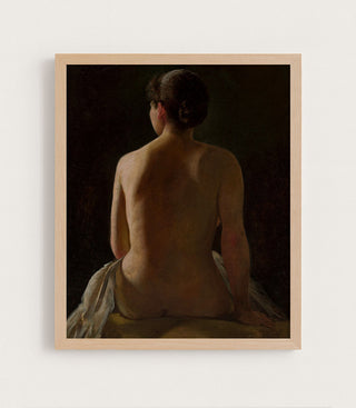 NUDE SEATED WOMAN - Museum Quality Art