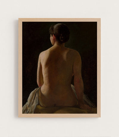 NUDE SEATED WOMAN - Museum Quality Art