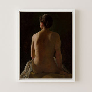 NUDE SEATED WOMAN - Museum Quality Art