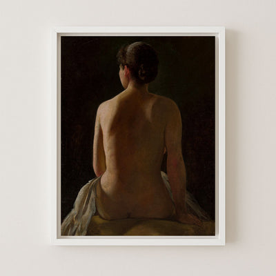 NUDE SEATED WOMAN - Museum Quality Art