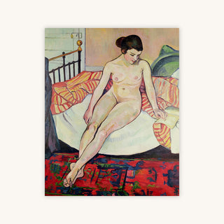 NUDE WITH A STRIPED BLANKET — Primary Image