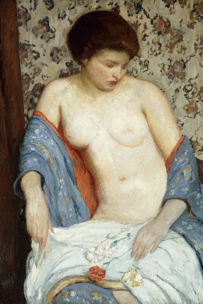 NUDE WITH BLUE KIMONO
