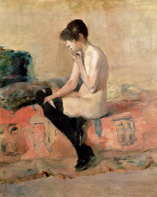 Nude Woman Seated on a Divan