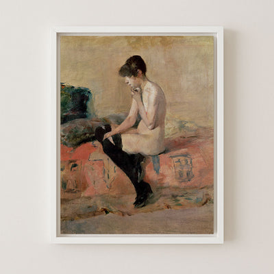 Nude Woman Seated on a Divan