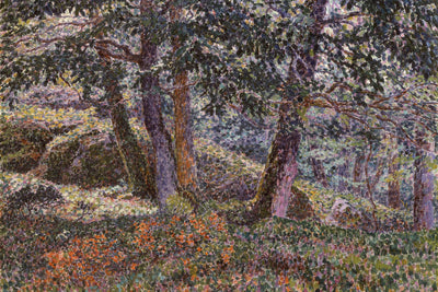 OAKS AND BLUEBERRY BUSHES - Museum Quality Art
