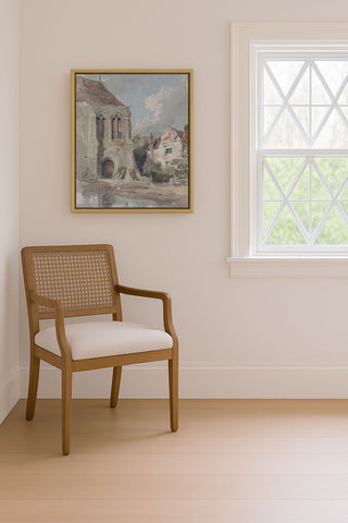 OLD CHURCH AND HOUSE - Museum Quality Art