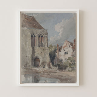 OLD CHURCH AND HOUSE - Museum Quality Art