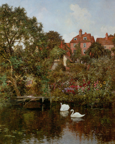 OLD GUILDFORD, SURREY, RIVER WEY - Museum Quality Art