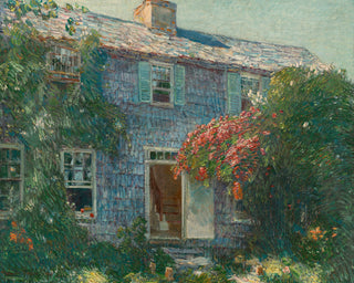 OLD HOUSE AT EAST HAMPTON - Museum Quality Art