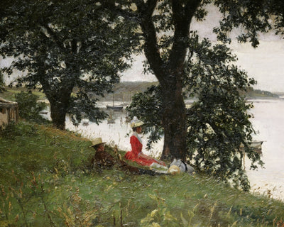 ON THE BANK art print - Museum Quality Art