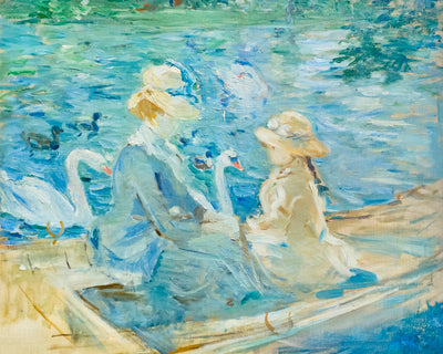 ON THE LAKE IN THE BOIS DE BOULOGNE - Museum Quality Art
