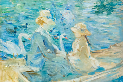 ON THE LAKE IN THE BOIS DE BOULOGNE - Museum Quality Art