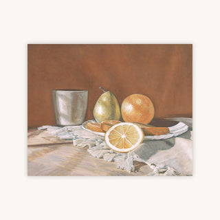 ORANGE, PEAR, AND STONEWARE — Primary Image