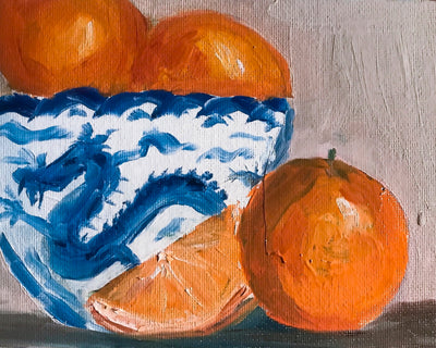 Oranges with Dragon Bowl