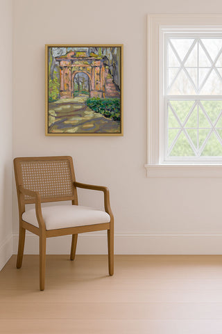 ORNAMENTAL ARCH IN A PARK - Museum Quality Art