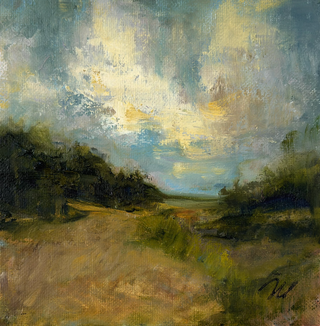 OUT OF DAYLIGHT - 6X6" OIL ON CANVAS