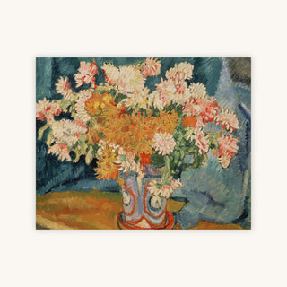 PAINTED VASE OF FLOWERS — Primary Image