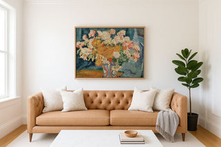 PAINTED VASE OF FLOWERS - Museum Quality Art