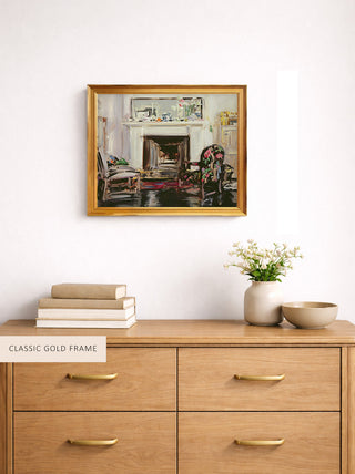 PAINTING OF AN INTERIOR - Museum Quality Art