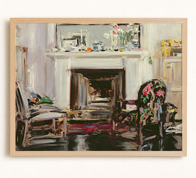 PAINTING OF AN INTERIOR - Museum Quality Art
